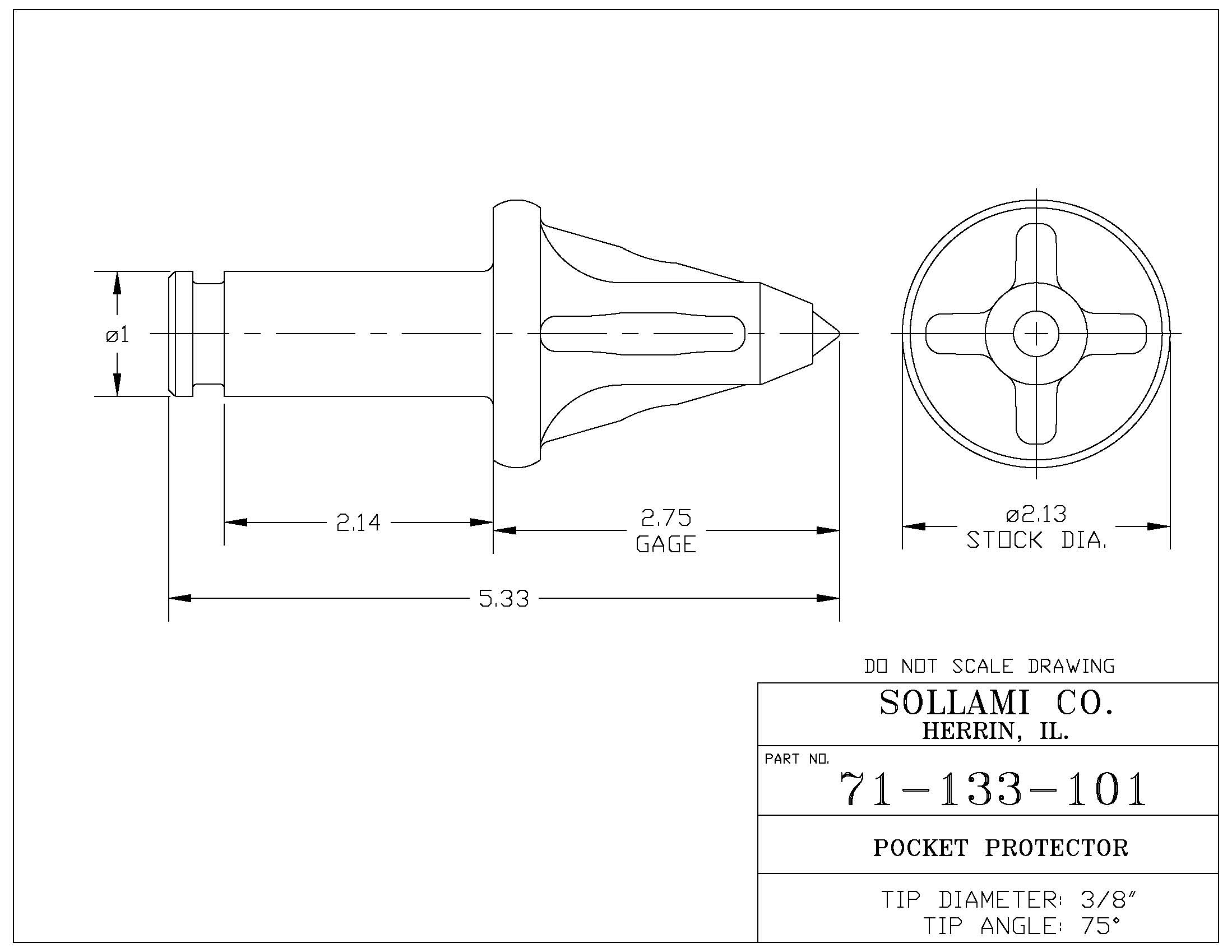 Sollami Company Pocket Protector 71133-001-002