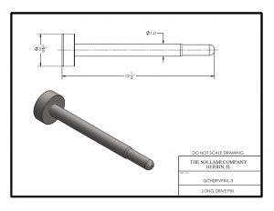 Sollami Company Long Drive Pin QCHDRVPINL-3