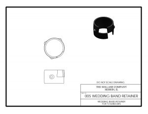 Sollami Company 005 Wedding Band Retainer