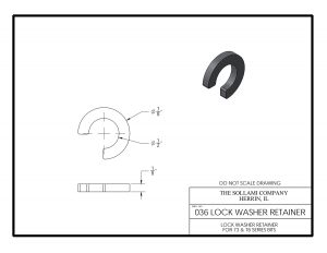 Sollami Company 036 Lock Washer Retainer