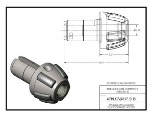 Sollami Company Carbide Ring Holder 47BLK76RH7.5HS