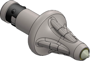 A digital sketch of a pointy equipment