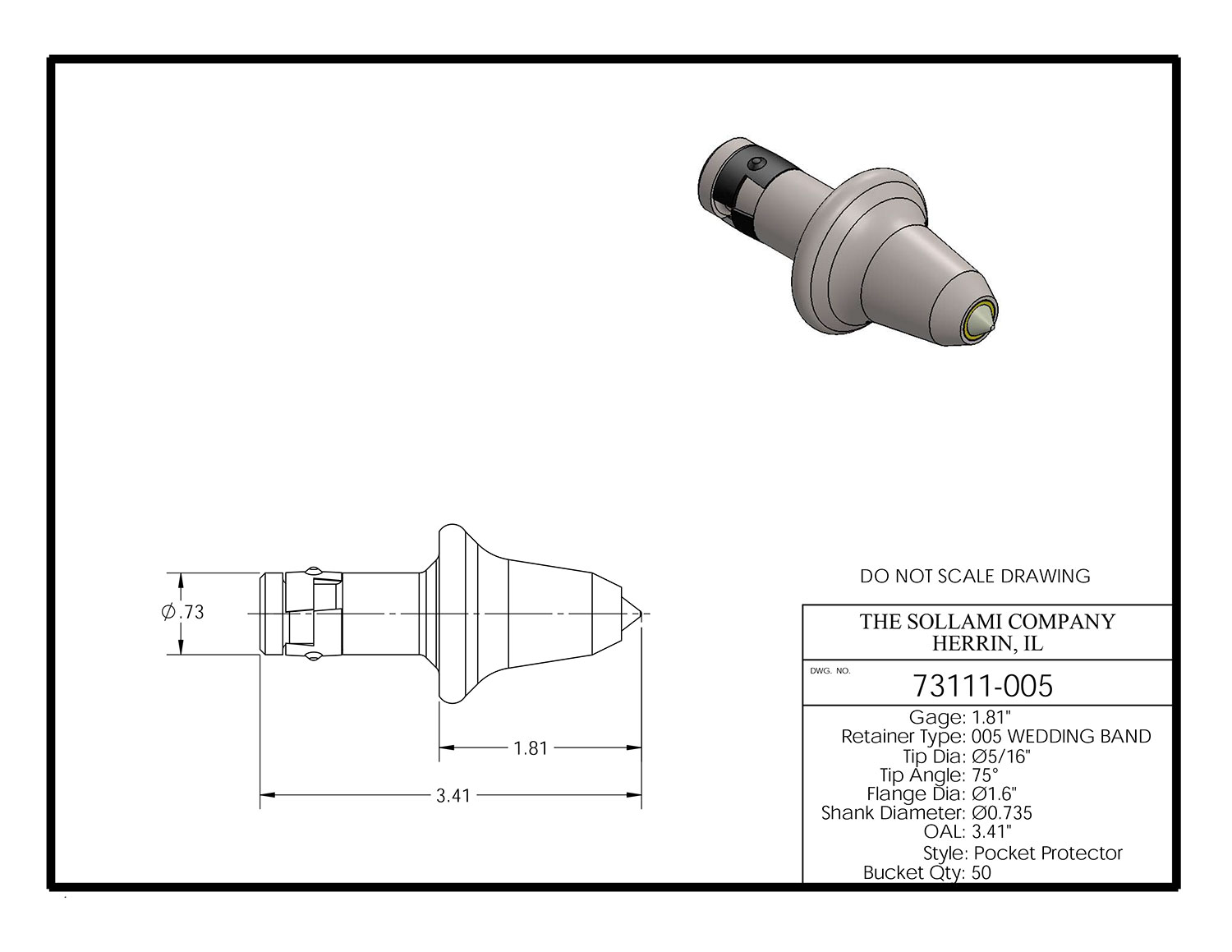 Sollami Company Product 73111-005