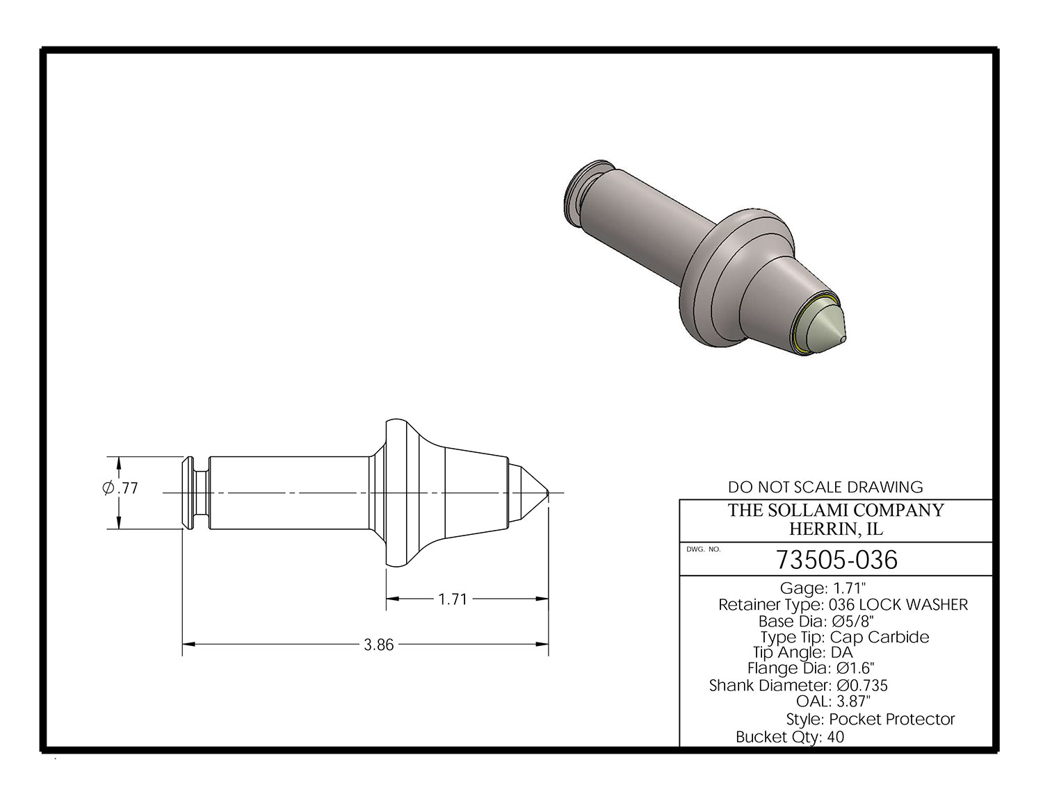 Sollami Company Product 73505-036