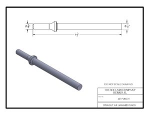 Sollami Company Straight Air Hammer Punch 401PUNCH