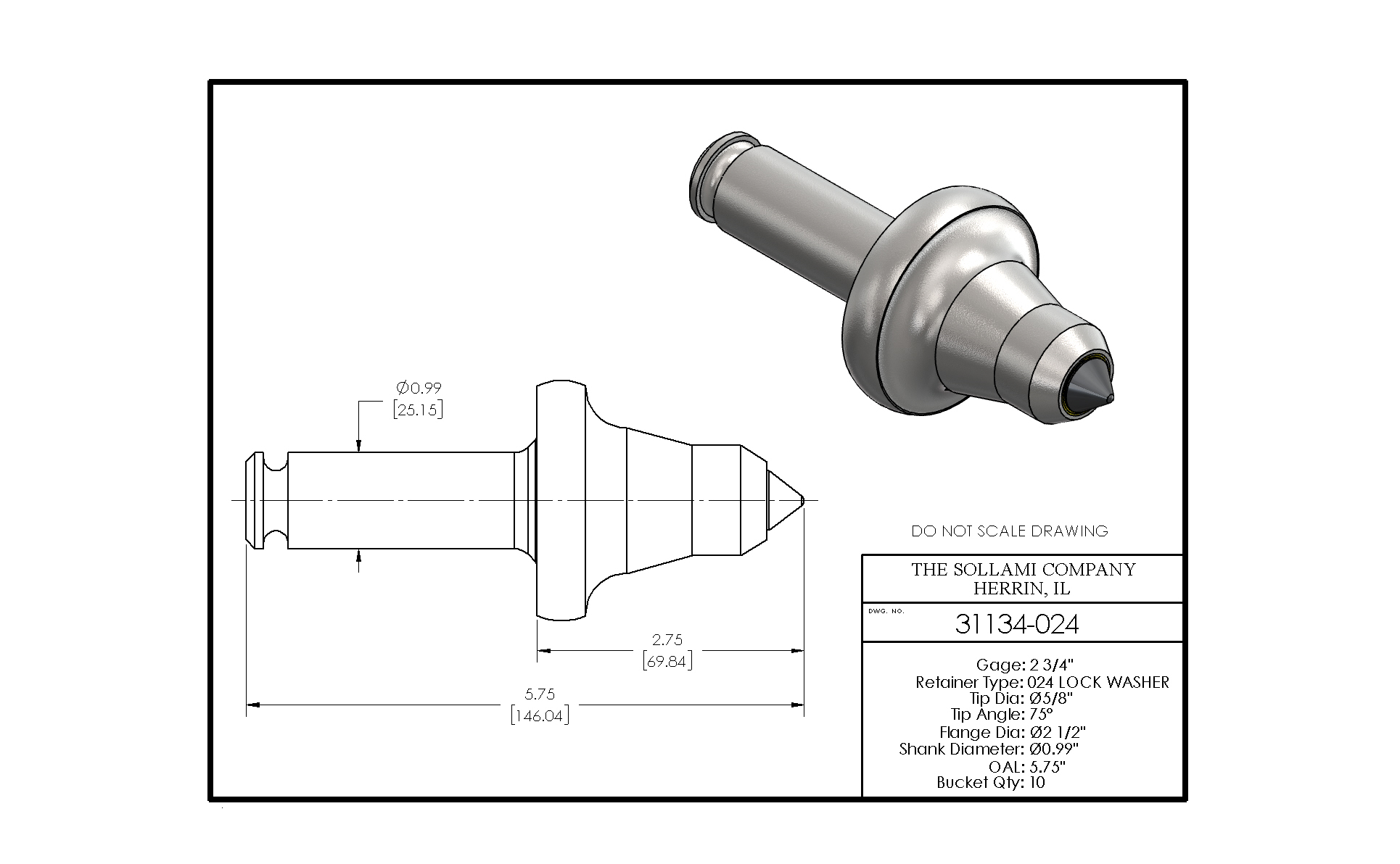 Sollami Company Product 31134-024